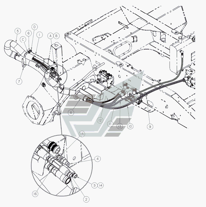 LH COUPLERS, HYDRAULICS