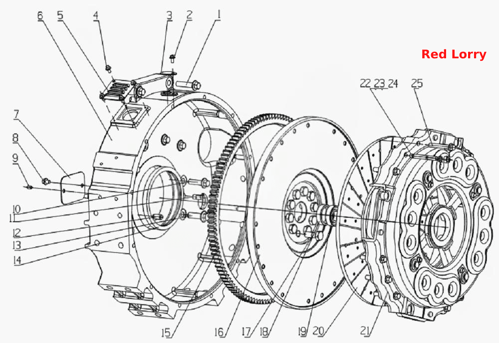 L370F- Отбор мощности в сборе