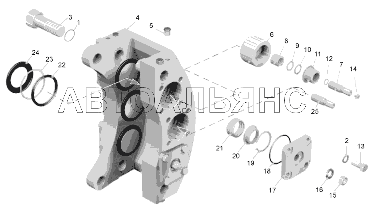 Корпус тормоза (75570-3501080-10);Brake body