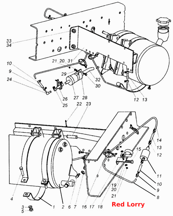 Топливопроводы питания подогревателя. Hydronic 10