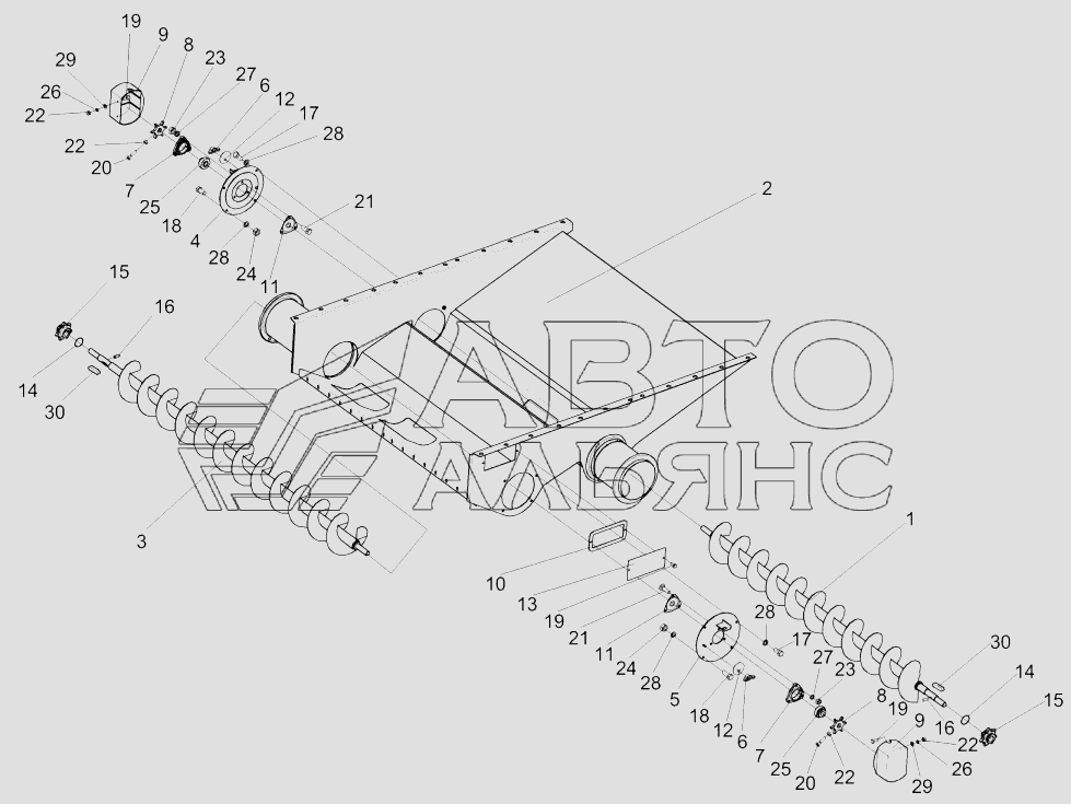 Блок шнеков КЗК 218010В
