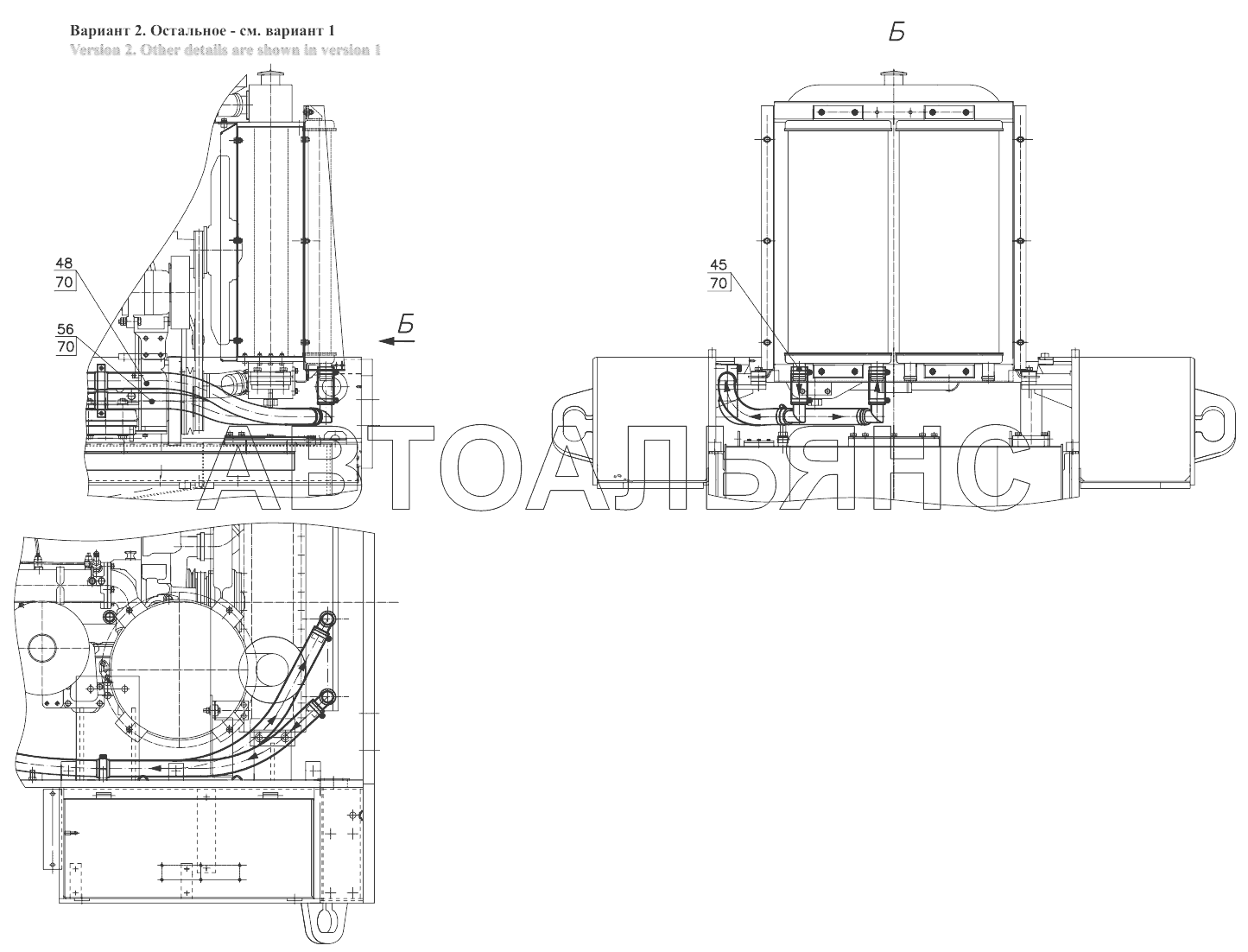 Гидросистема ГМП ТО-28А.07.00.000;Hydromechanical transmission system ТО-28А.07.00.000