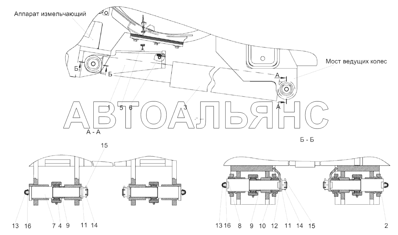 Механизм вывешивания КВК