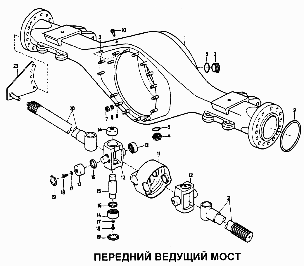 Передний ведущий мост
