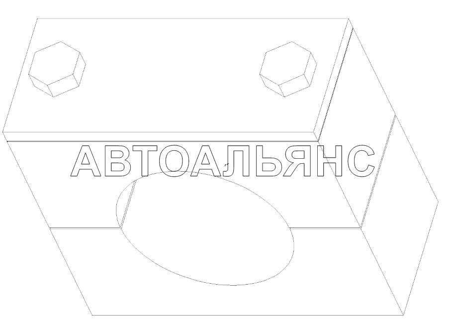 A229900002424 Хомут, труба, односекционный