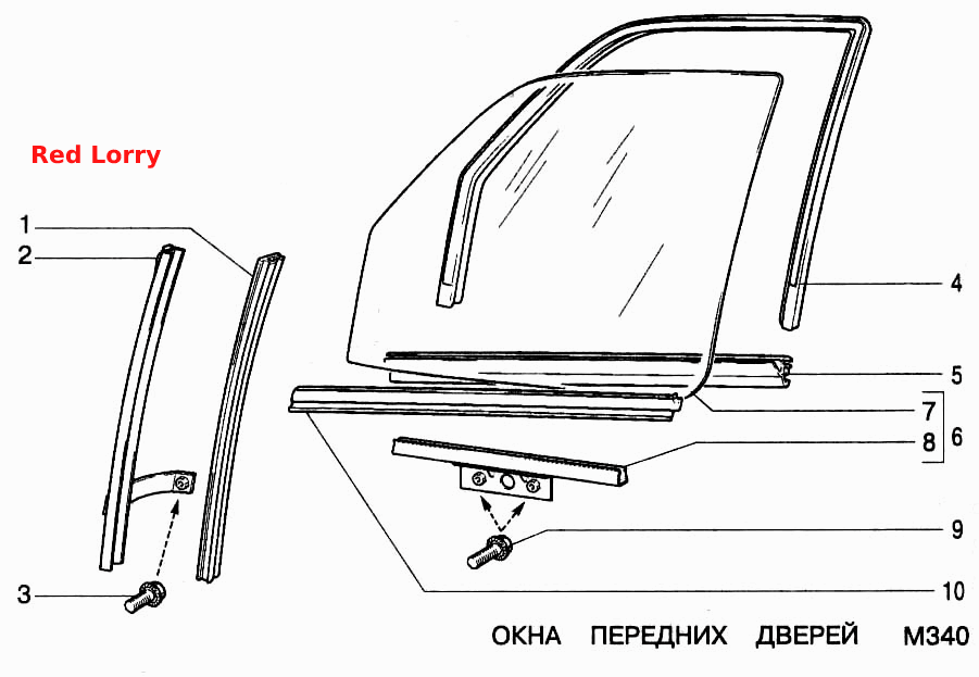 Окна передних дверей