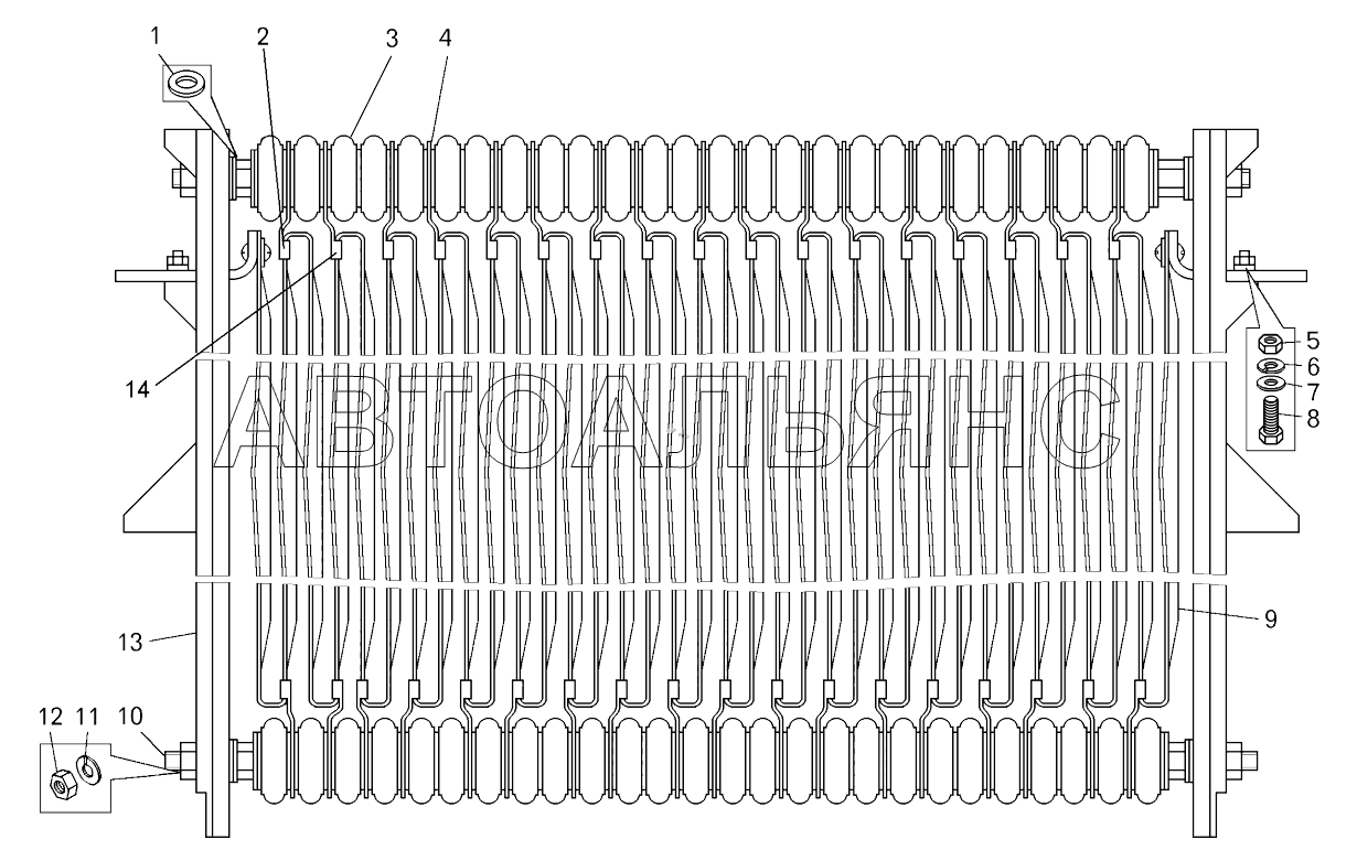 Секция резистора (7512-2126080);Resistor section