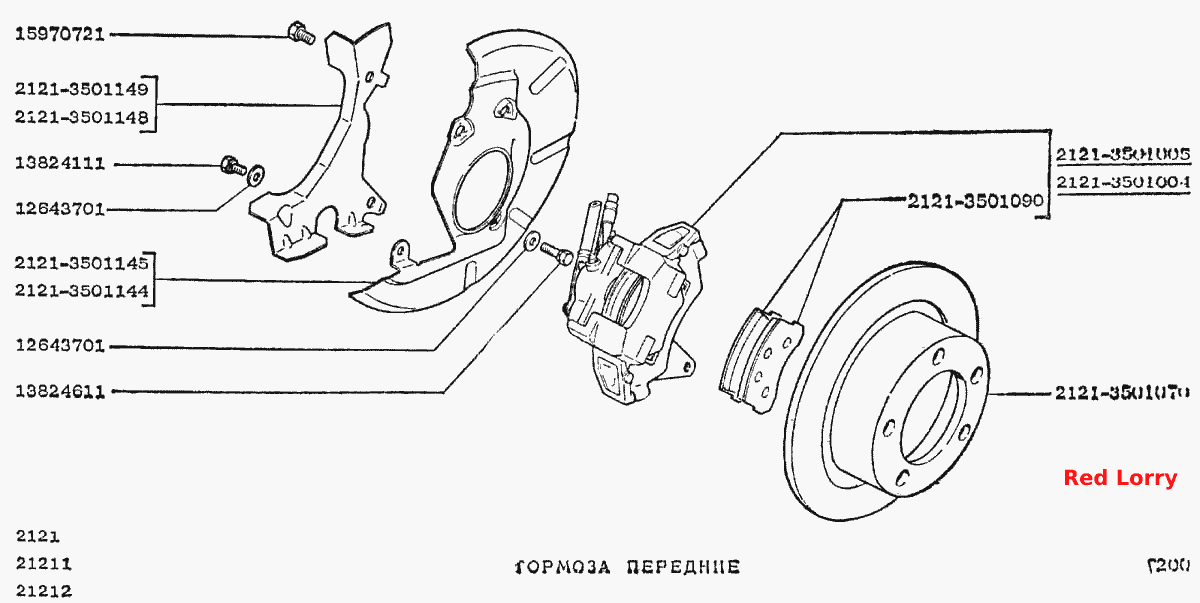 Тормоза передние