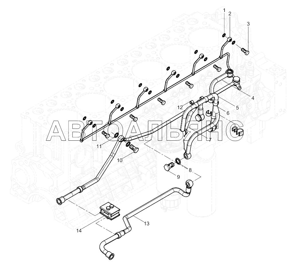 Low Pressure Fuel Pipe Group