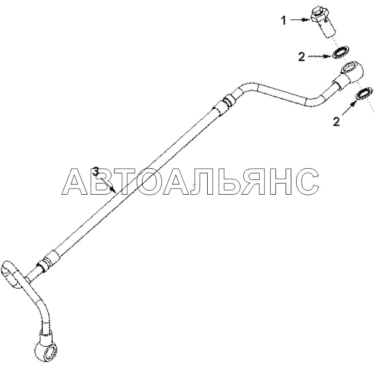 FF90109ZZ Fuel filter connection line