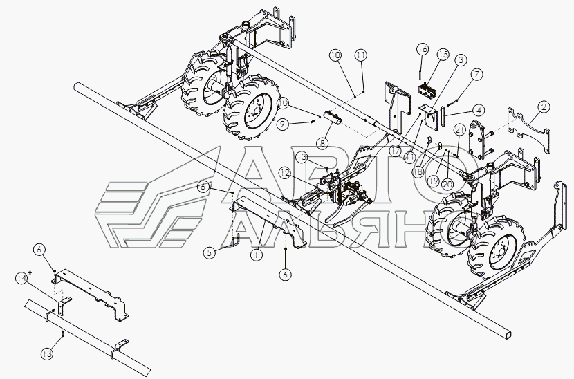 SELF-CENTERING ROW FINDER - 12 ROW