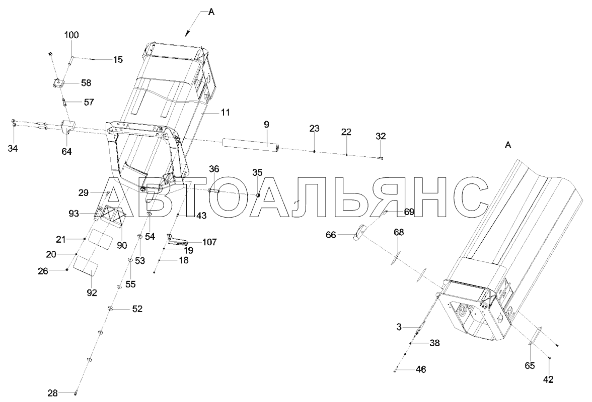 Стрела в сборе STC250S5.