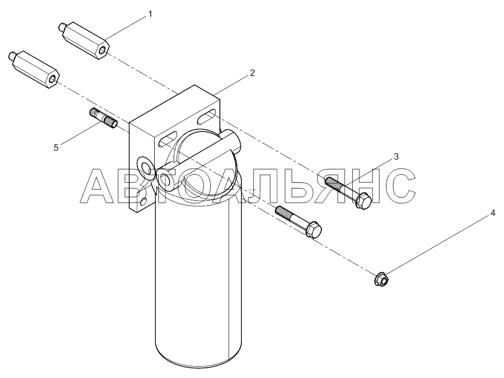 Fine fuel filter set