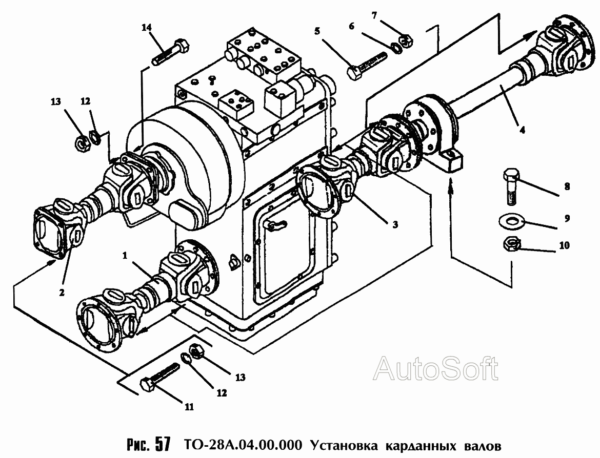 Установка карданных валов ТО- А.