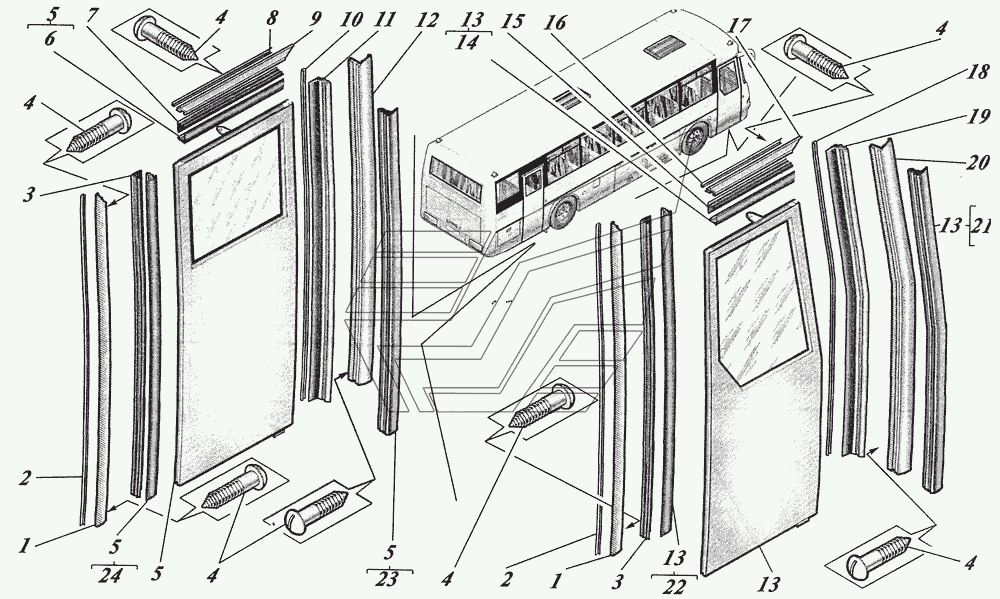 Установка дверей 4230-6100002-20