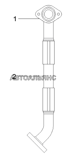 A810201024318 Шланг AS, выход масла