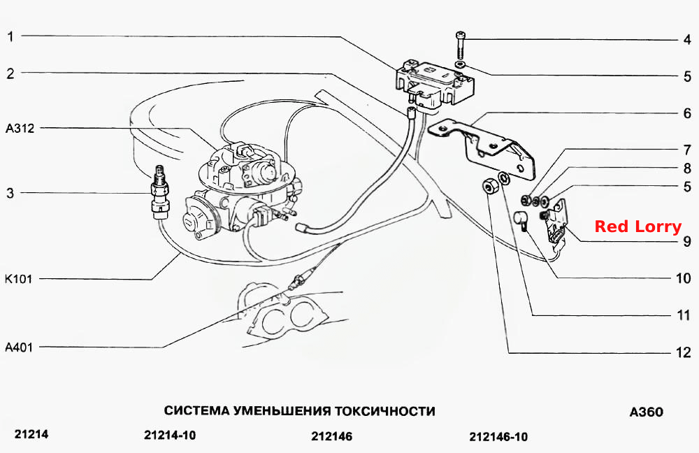 Система уменьшения токсичности