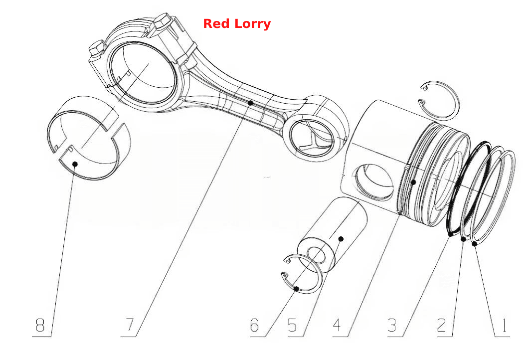 340-1004000/03 Piston Connecting Rod Assembly