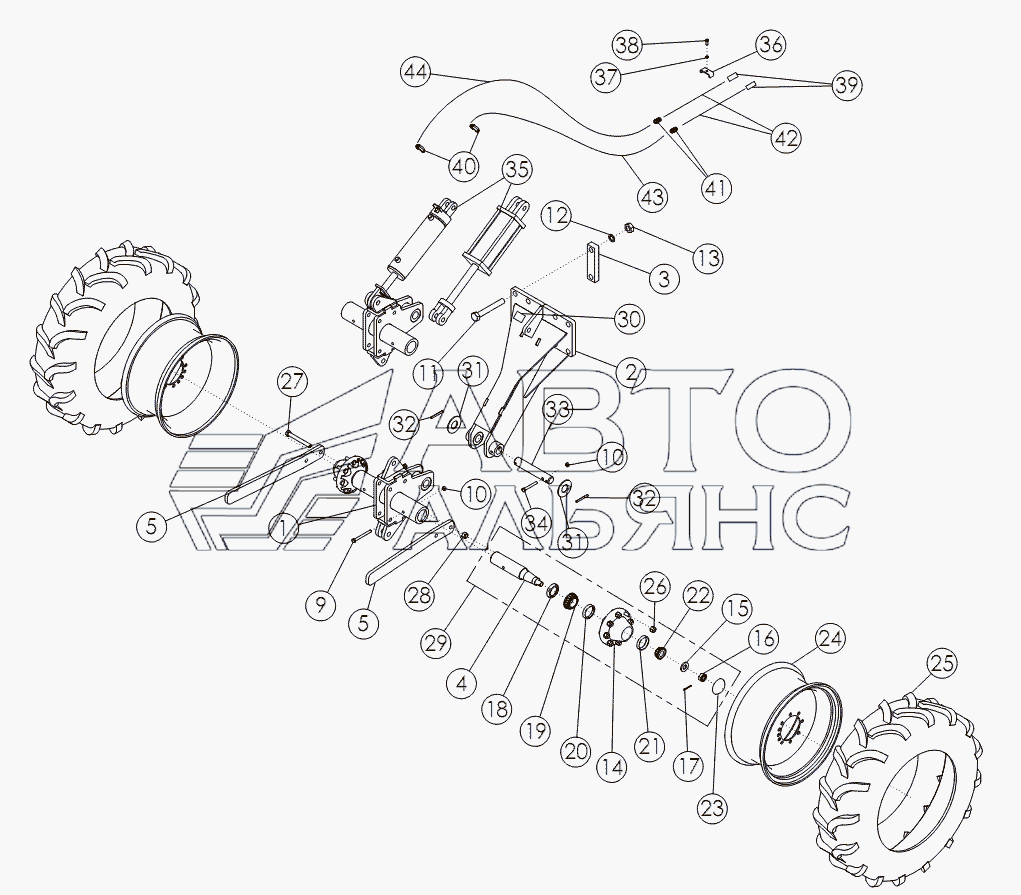STANDARD REAR STRUTS 11.2 X 24