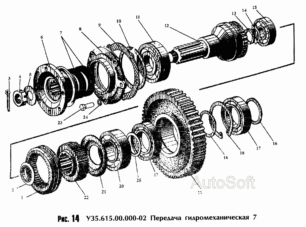 Передача гидромеханическая У- -