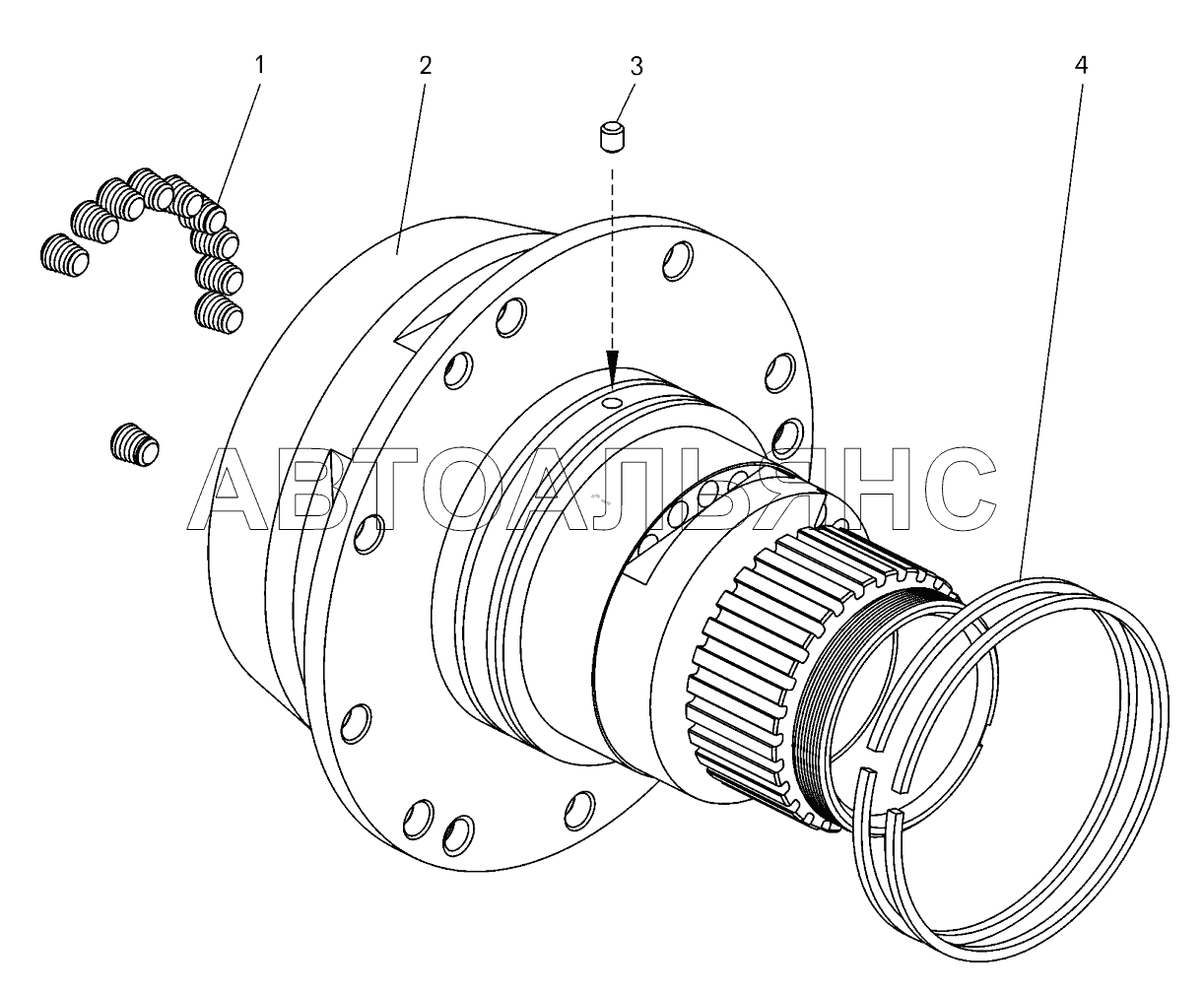 Ступица гидротрансформатора ;Torque converter hub
