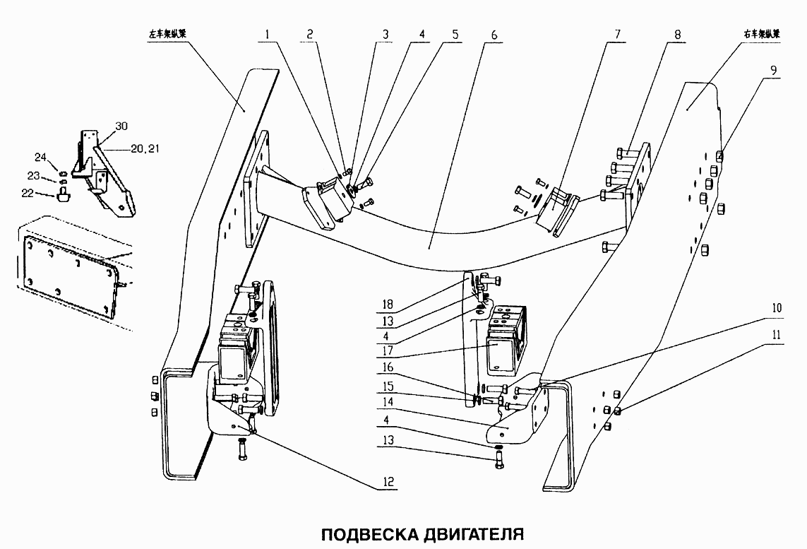 Подвеска двигателя