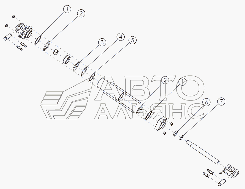 HYDRAULIC CYLINDER: 4X8 №58891