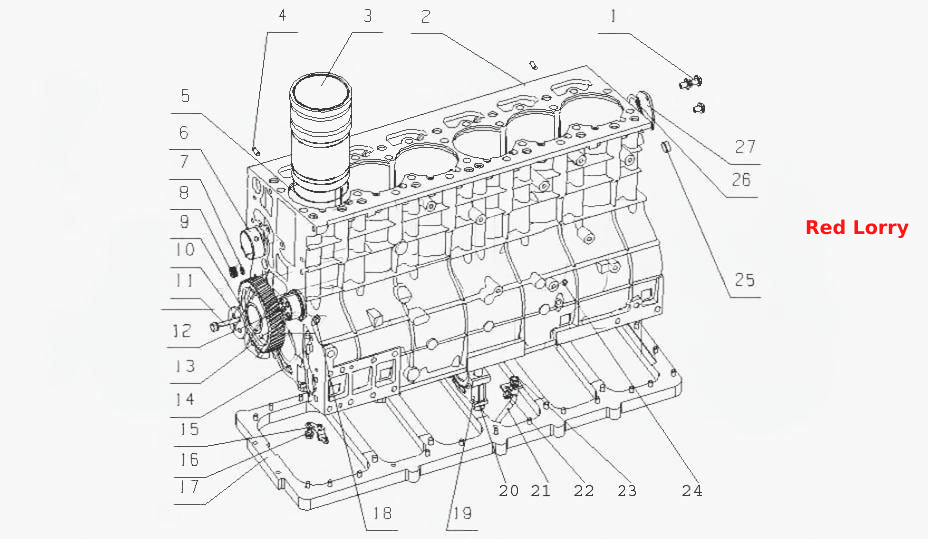 L470A- Блок цилиндров в сборе