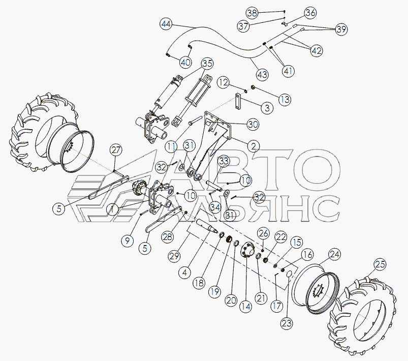 STANDARD REAR STRUTS 11.2X24
