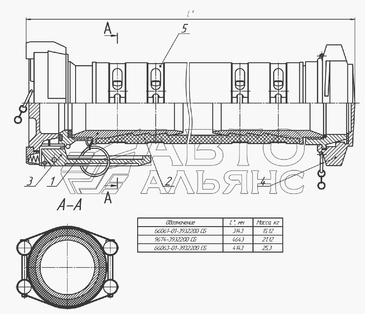 66061-01-3932200, 66063-01-3932200, 9674-3932200 Рукав