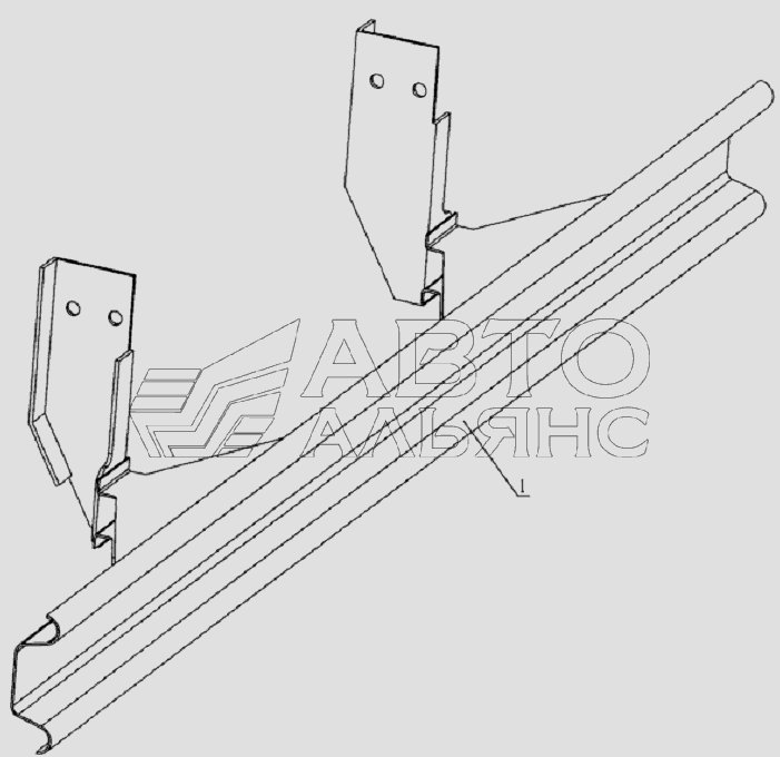 8702B10JC Rear guard bar equipment