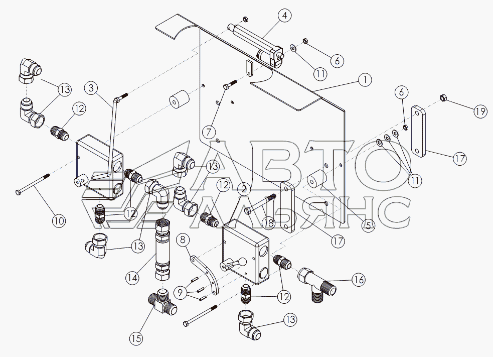 VALVE GROUP: DUAL MOTOR SCRUB