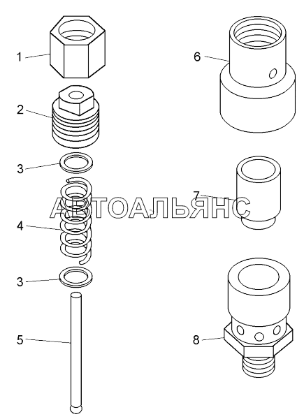 Клапан предохранительный ;Safety valve