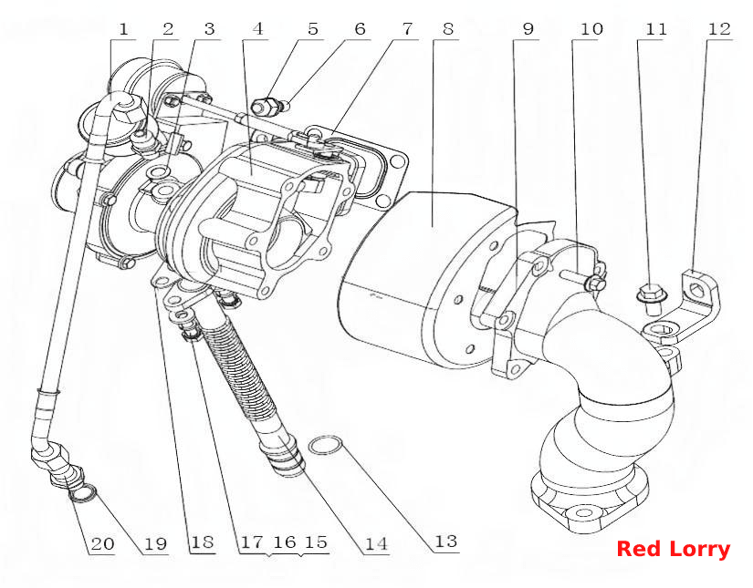 F51J1-1118000/01 Turbocharger Assembly