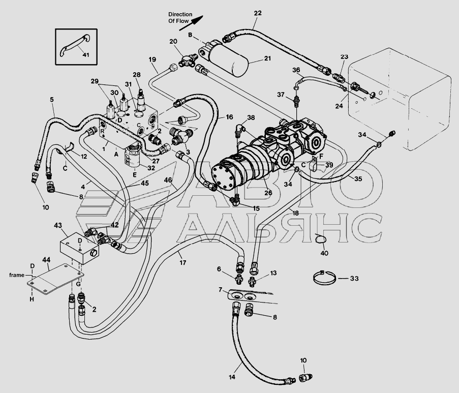 HYDRAULICS: HEADER DRIVE