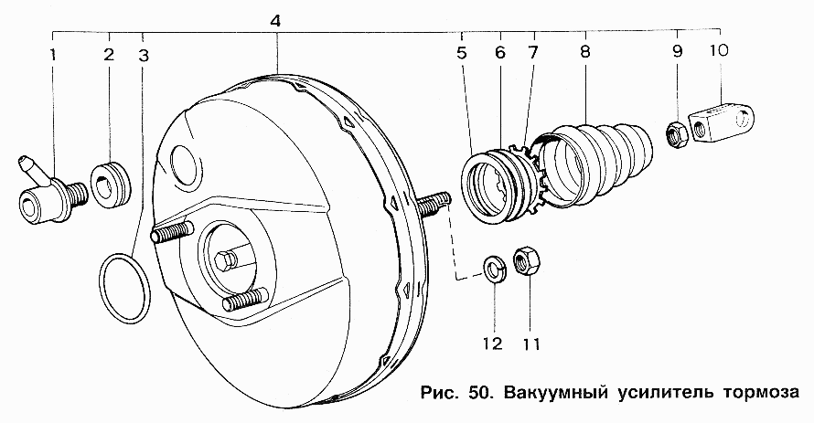 Вакуумный усилитель тормоза