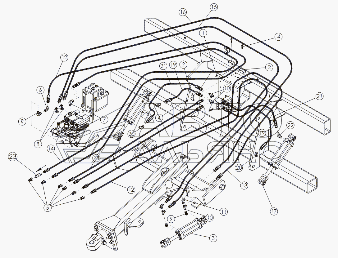 ROW FINDER AND HITCH HYDRAULICS
