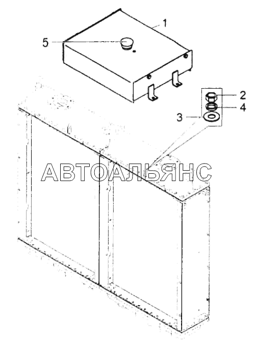 Установка расширительного бачка;Mounting of expansion tank