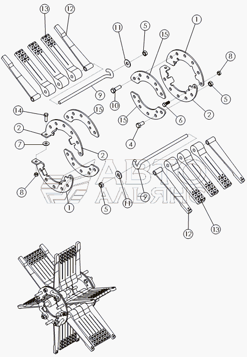 FLAILS ON №3 DRUM