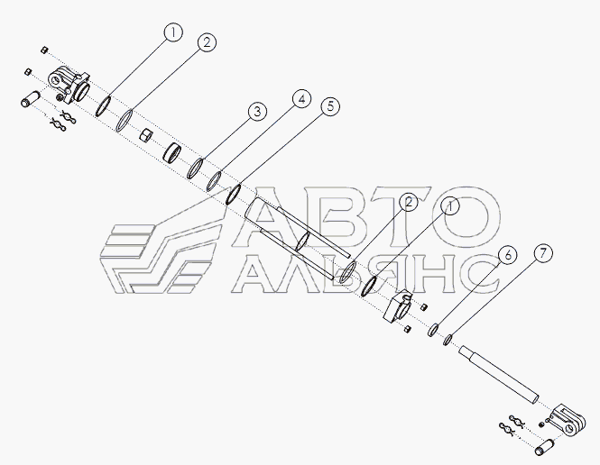 HYDRAULIC CYLINDER, 4X8 №58891