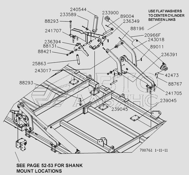OUTER WING HINGE ASSEMBLY- 50 FT