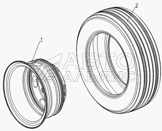 3101D4 Wheel assembly