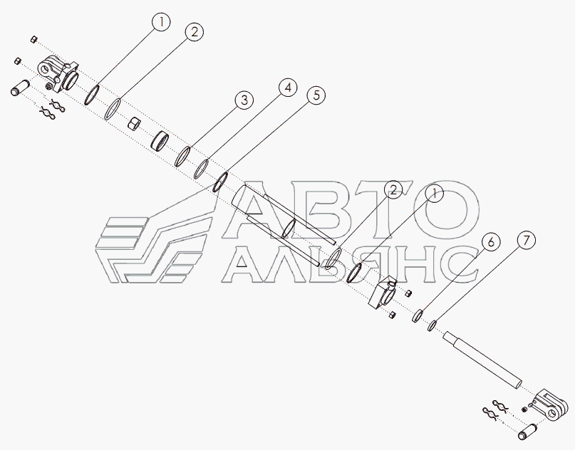 HYDRAULIC CYLINDER: 4X8 №58891