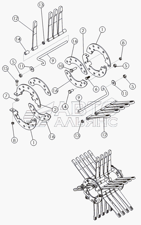 FLAILS ON №2 DRUM