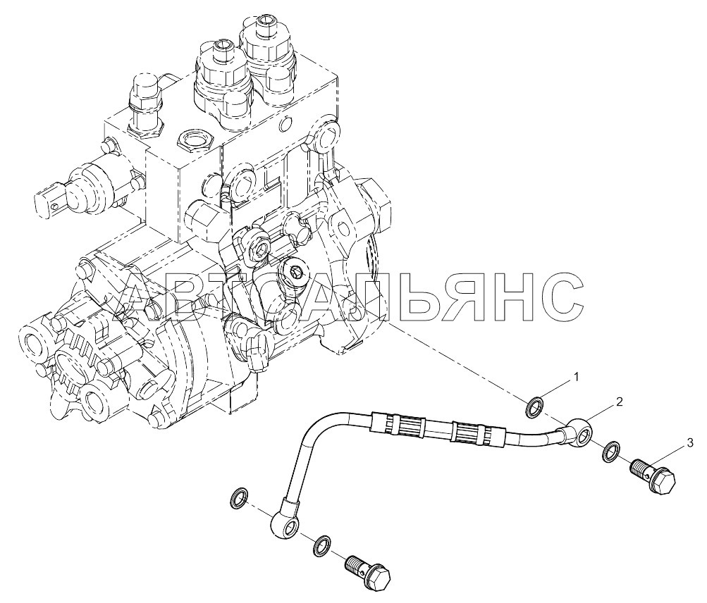 Fuel Injection Pump Oil Pipe Group