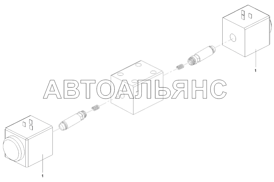 B220401000349 Клапан, реверсивный, электромагнитный