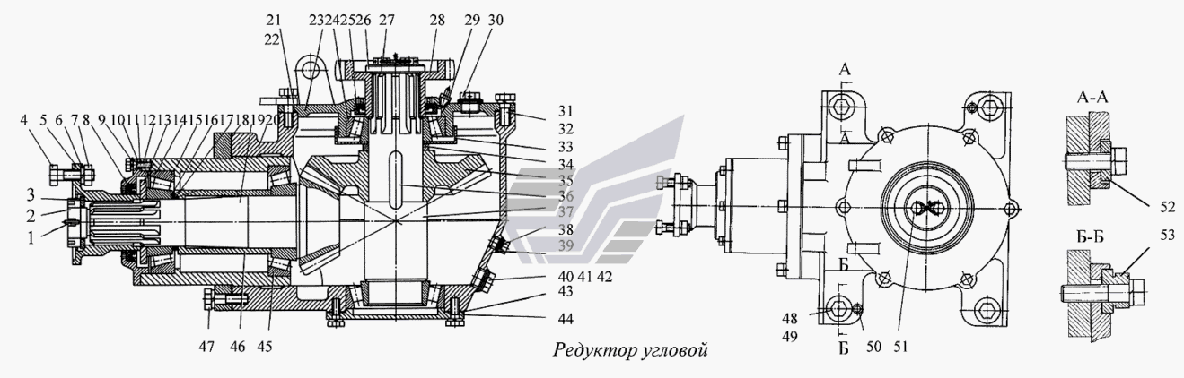 Редуктор угловой