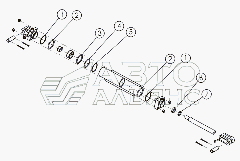 HYDRAULIC CYLINDER: 3.25 X 8 №63500
