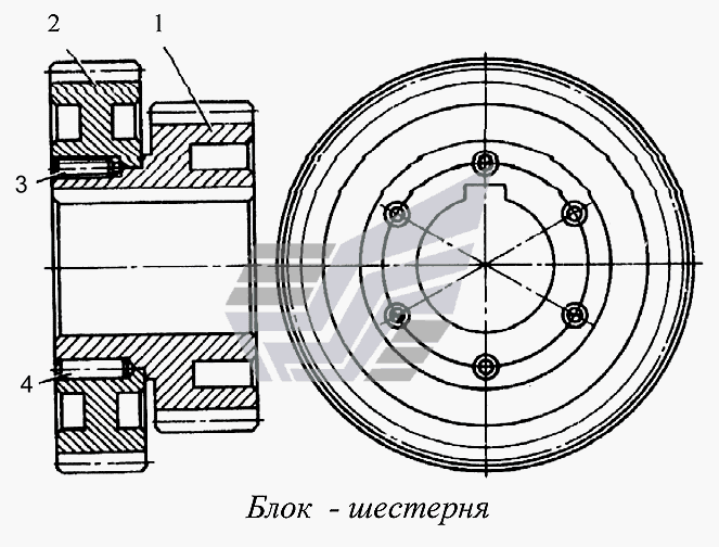 Блок шестерен