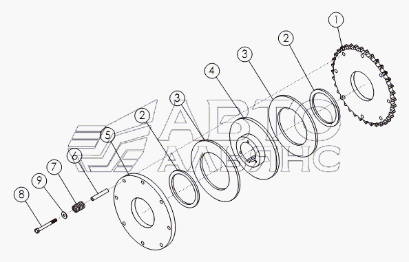 SLIP CLUTCH/SPOCKET №57993
